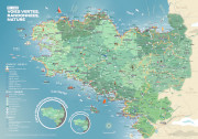 Bretagne carte voies vertes, randonées et nature