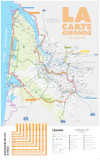 Kaart van de Gironde